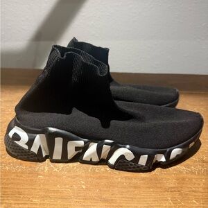 Balenciaga Black and White Men's Shoes